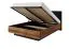 Doppelbett / Gästebett Jendouba 02 | Farbe: Kastanie / Anthrazit | gepolstertes Kopfteil | Liegefläche: 160 x 200 | ABS-Kantenschutz | Bettkasten für Bettwäsche
