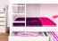 Etagenbett / Stockbett "Easy Premium Line" K21/n inkl. 2 Schubladen und 2 Abdeckblenden, Kopf- und Fußteil gerundet, Buche Vollholz massiv Weiß - 90 x 200 cm (B x L), teilbar