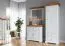 Schmaler Schrank Bresle 14 mit 200 x 70 x 42 cm, Weiß / Natur, aus finnischer Kiefer, 1x Holztür, 2x Schublade, 1x Einlegeboden, Soft-Close-System