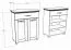 Schuhschrank Cuenca 10, Farbe: Eiche / Weiß - Abmessungen: 99 x 80 x 39 cm (H x B x T)
