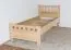 Kinderbett / Jugendbett Buche massiv Vollholz natur 109, inkl. Lattenrost - 80 x 200 cm (B x L)