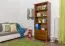Regal - 80 cm breit, Kiefer Holz-Massiv, Farbe: Eiche