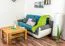 Wohnzimmertisch Eiche Massivholz Farbe: Natur 50x80x80 cm