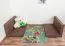 Sitzkissen 2er-Set für Kinderbett / Etagenbett / Funktionsbett Tim - Farbe: Braun