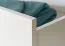 Kommode Siumu 13, Farbe: Weiß / Weiß Hochglanz - 85 x 153 x 45 cm (H x B x T)