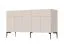 Kommode Asau 14, Farbe: Kaschmir / Eiche dunkel - Abmessungen: 83 x 150 x 47 cm (H x B x T)