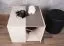 Jugendzimmer - Tisch Matthias 10, Farbe: Creme / Braun - Abmessungen: 47 x 57 x 56 cm (H x B x T)