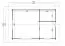 Gartenhaus G293 Lichtgrau inkl. Fußboden - 40 mm Blockbohlenhaus, Grundfläche: 22,42 m², Satteldach