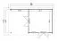 Gartenhaus G285 Natur inkl. Fußboden - 44 mm Blockbohlenhaus, Grundfläche: 22,75 m², Flachdach