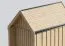 Steiner Shopping Gartenhütte im skandinavischen Style | 1 Fenster | Grau-Braun | Grundfläche: 4,64 m² | Satteldach | Außenmaße: 162,4 x 285,7 cm | Malmö 22 | Fichtenholz