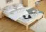 Bett 140 x 200 cm Kiefer massiv Natur Abbildung
