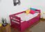 Buche Stauraumbett 90 x 200 cm Rosa Abbildung
