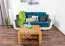Couchtisch Eiche Massivholz Farbe: Natur 50x80x80 cm Abbildung