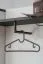 Garderobe | viel Stauraum | Farbe: Kaschmir / Schwarz | Spiegel | 2 Haken | Maße: 210 x 32 x 203 cm | 3 Schubladen | für den Vorraum