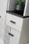 Garderobe mit Sitzgelegenheit | Farbe: Kaschmir / Schwarz | Maße: 90 x 32 x 203 cm | 2 Haken | Modernes Design | 1 Schuhschrank | für den Vorraum