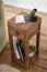 Platzsparender Beistelltisch aus Sheesham Massivholz Apolo 185, Farbe: Sheesham - Abmessungen: 68 x 30 x 30 cm (H x B x T), mit Schublade und Ablagefach