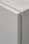 Wohnwand | Farbe: Perla Grau / Eiche Artisan | Push-to-open Funktion | Maße: 200 x 35 x 148 cm | inkl. LED-Beleuchtung | 1 TV-Unterschrank | 1 Vitrine