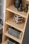 Wohnwand | Farbe: Eiche Ribbeck / Schwarz | Push-to-open Funktion | Maße: 240 x 40 x 127 cm | 11 Fächer | 1 Schrank | 1 Regal | 1 TV-Unterschrank | 1 Wandregal