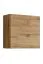 Wohnwand Balestrand 48, Farbe: Grau / Eiche Wotan - Abmessungen: 160 x 330 x 40 cm (H x B x T), mit Push-to-open Funktion