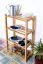 Schuhregal Buche Vollholz massiv Erlefarben Junco 223 - Abmessungen: 100 x 58 x 28 cm (H x B x T)
