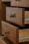 Schreibtisch Kiefer massiv Vollholz Eichefarben 003 - Abmessung 74 x 136 x 55 (H x B x T)
