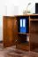 Schreibtisch Kiefer massiv Vollholz Eichefarben 003 - Abmessung 74 x 136 x 55 (H x B x T)