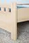 Kinderbett / Jugendbett Buche massiv Vollholz natur 109, inkl. Lattenrost - 80 x 200 cm (B x L)