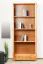 Vitrine Kiefer massiv Vollholz Erlefarben Junco 34 - Abmessungen: 195 x 80 x 35 cm (H x B x T)