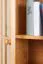 Vitrine Kiefer massiv Vollholz Erlefarben Junco 34 - Abmessungen: 195 x 80 x 35 cm (H x B x T)