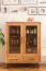 Vitrine Kumeu 53 Kernbuche massiv geölt - Abmessungen: 125 x 97 x 45 cm (H x B x T)