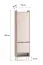 Garderobenschrank | zwei Türen | Maße: 54 x 34 x 198 cm | Soft-Close-Funktion | Eiche Cremona / Kaschmir | ausziehbare Kleiderstange | 3 Fächer | ABS-Kanten