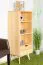 Regal Kiefer massiv natur Aurornis 23 - Abmessungen: 125 x 50 x 40 cm (H x B x T)