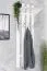 Schlichte Garderobe Kiefer Massivholz Junco 342, in Weiß, 150 x 50 x 33 cm, mit 4 Haken, sehr stabil und langlebig