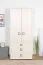 Jugendzimmerschrank Weiß 198x84x56 cm