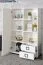 Kommode 26, Farbe: Weiß - Abmessungen: 134 x 86 x 37 cm (H x B x T)
