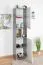Jugendzimmer - Schrank Lede 05, Farbe: Grau / Eiche / Weiß - Abmessungen: 190 x 45 x 40 cm (H x B x T)