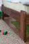 Kinderbett 120 x 200 cm | Massivholz: Kiefer | Nuss Lackiert | inkl. Rollrost Abbildung