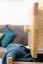 Kleiderschrank | 1 Drehtür | 4 Schubladen | mit Kleiderstange | 80 cm breit | Massivholz | Farbe: Natur Abbildung