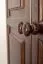 Kleiderschrank | 2 Drehtüren | 4 Fächer | mit Kleiderstange | 80 cm breit | Massivholz | Farbe: Nuss Abbildung