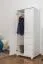 Kiefer-Schrank A-Qualität Massivholz, Farbe: Weiß 190x80x60 cm Abbildung
