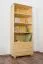Regal, Küchenregal, Wohnzimmerregal, Bücherregal - 80 cm breit, Kiefer Holz-Massiv, Farbe: Natur Abbildung