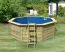 Pool aus Holz Modell 1 X SET, Farbe: Natur KDI, Ø 432,5 cm, inkl. Leitern