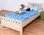 Kinderbett / Jugendbett Buche massiv Vollholz natur 109C, inkl. Lattenrost - 200 x 100 cm (L x B)