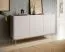 Kommode Cascob 02 mit Soft Close System und 6 Fächern, Kaschmir / Eiche, 83 x 144 x 37 cm, schlichtes griffloses Design, viel Stauraum