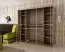 200 cm breiter Kleiderschrank mit 2 Türen | 10 Fächer | Farbe: Sonoma Eiche Abbildung