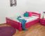Holzbett 140 x 200 cm Buche massiv Rosa Abbildung