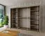Schiebetürenschrank / Kleiderschrank Jan 06A, Farbe: Weiß matt - Abmessungen: 200 x 250 x 62 cm ( H x B x T)