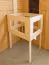 Sauna "Jonna" SET mit graphitfarbener Tür - Farbe: Natur, Ofen 9kW - 196 x 196 x 200 cm (B x T x H)