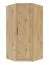 Eckschrank mit genügend Stauraum Hannut 24, Farbe: Eiche Artisan - Abmessungen: 190 x 95 x 95 cm (H x B x T)