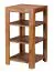 Kleines Regal aus Sheesham Massivholz, Farbe: Sheesham - Abmessungen: 80 x 44 x 44 cm (H x B x T), mit 3 Fächern